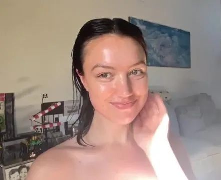 Daisy's radiant skin after using EcoBotanica products — visibly clearer and glowing
